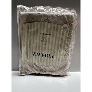 WARVERLY Candlewicking Tablecloth Topper 36 x 36"